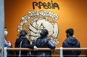 Uno dei murales realizzato nella sede del Polo sociale 1