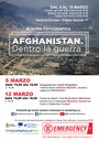 La locandina della mostra "Afghanistan. Dentro la guerra"