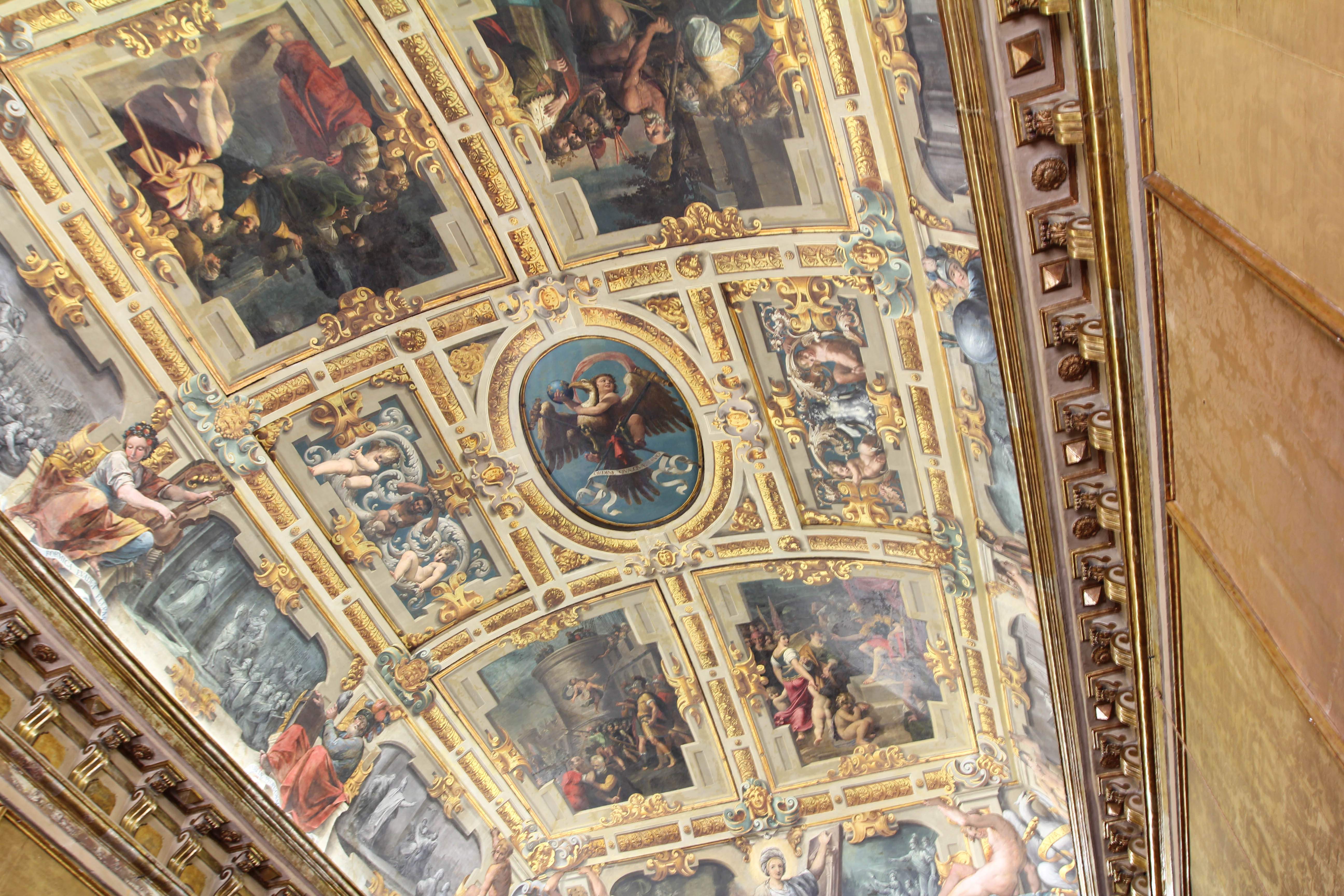 Sala del Vecchio Consiglio, la volta dipinta