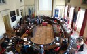 La sala consiliare durante la cerimonia per le donne vittime delle mafie