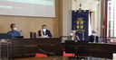 Un momento del Consiglio comunale dedicato al decennale del sisma
