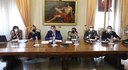 Il tavolo dei relatori all'incontro con i referenti del CdV