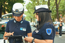 Un momento dei controlli straordinari della Polizia locale del 22 luglio