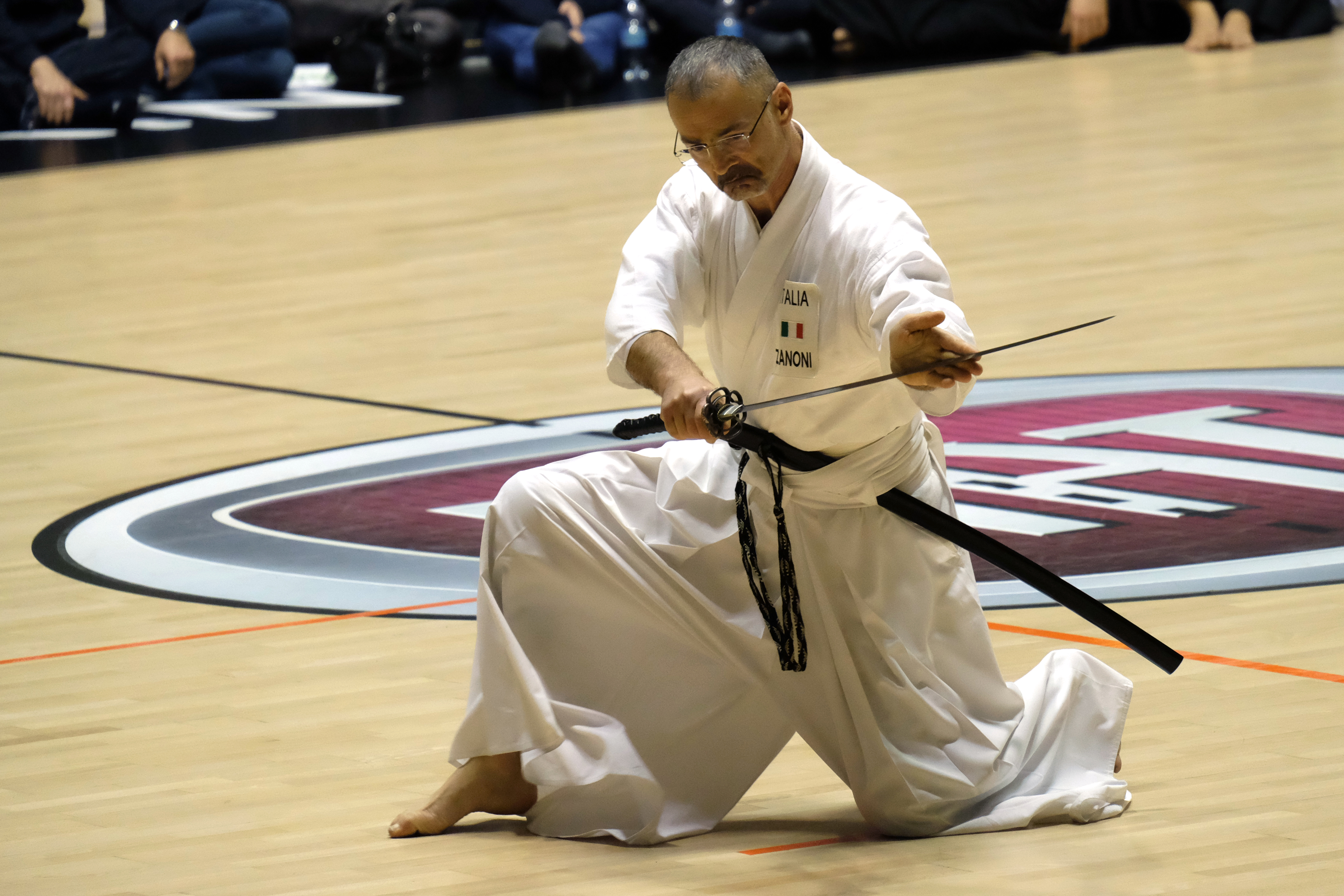 Un atleta della Nazionale italiana di iaido