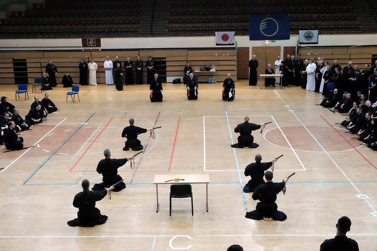 Un momento di una competizione internazionale di iaido