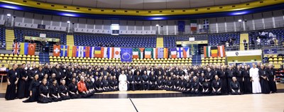 Un momento di una competizione internazionale di iaido