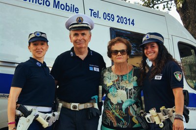 Un momento della festa del Controllo di vicinato della zona 3 di Modena