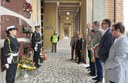 Un momento dell'omaggio a Beccaria