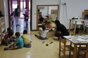 I bambini dell'infanzia Villaggio Giardino in sezione