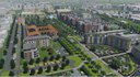 Rendering della futura area dell'ex Mercato Bestiame