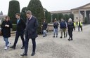 Un momento della visita a San Cataldo con il sindaco Muzzarelli, gli assessori Bosi e Ferrari, i tecnici comunali