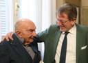 Il sindaco Muzzarelli accoglie Beppe Zagaglia