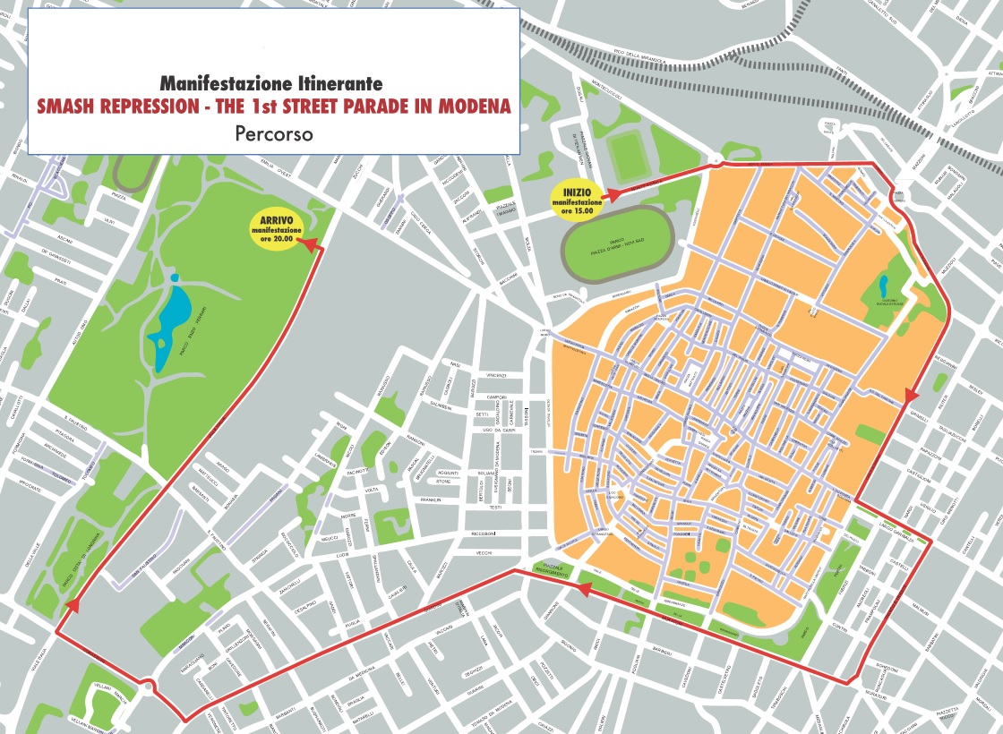 L'itinerario della manifestazione Street Parade