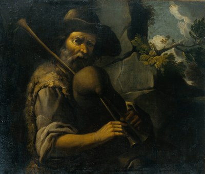 Giuseppe Romani, Vecchio zampognaro, 1720 ca., olio su tela Giuseppe Romani, Vecchio zampognaro, 1720 ca., olio su tela