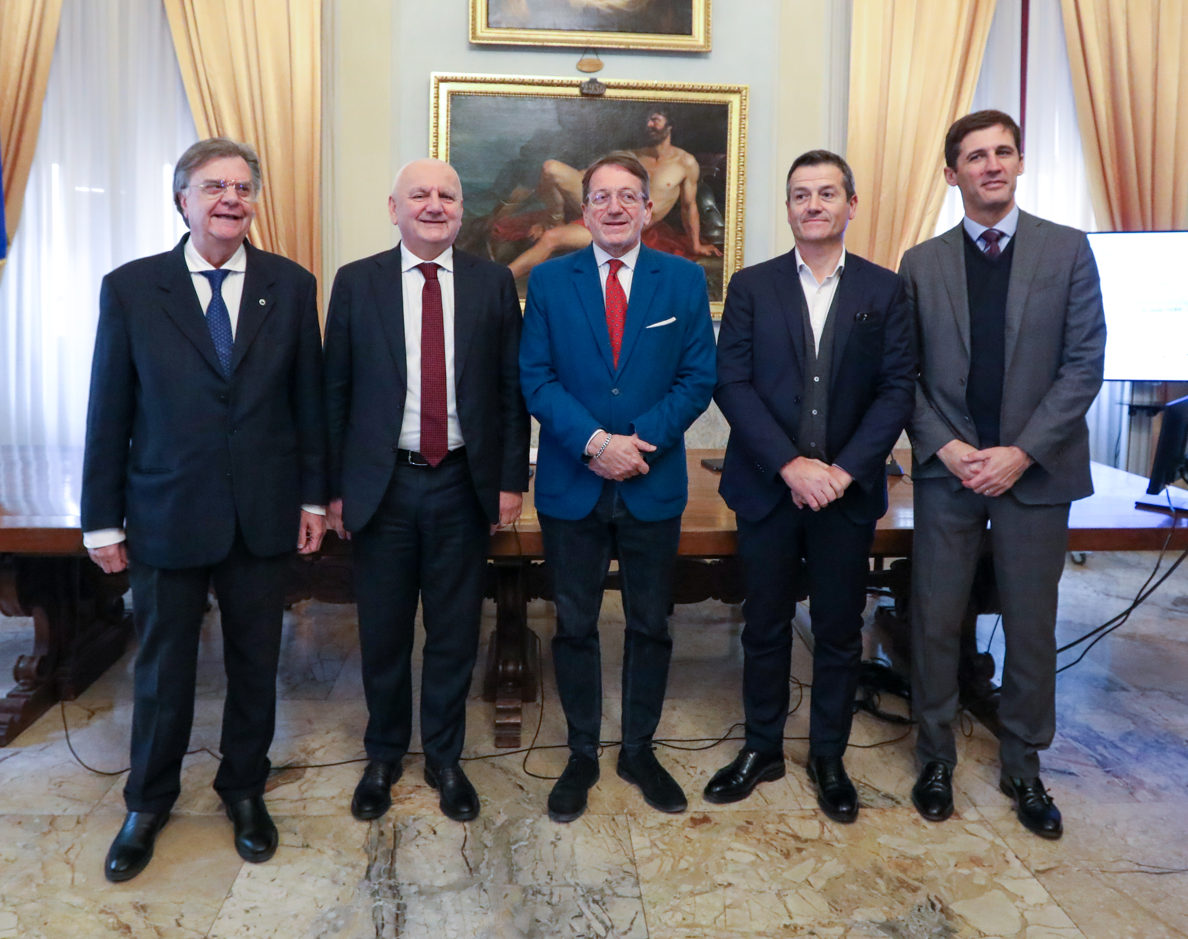 I relatori della conferenza stampa