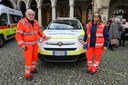 L'inaugurazione dell'auto speciale "Blu 5" donata alla Croce Blu di Modena