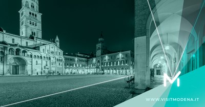 Un'immagine della campagna di promozione di Visitmodena