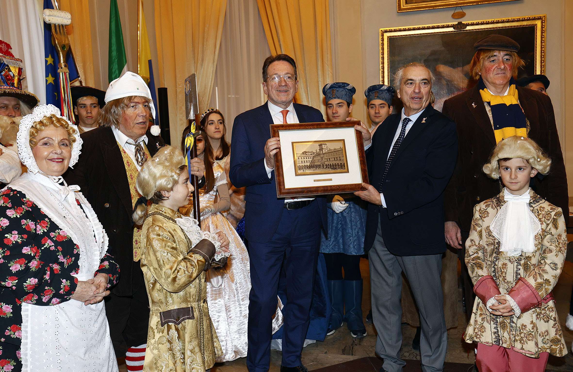 Un momento delle celebrazioni per il Carnevale 2023 a Modena