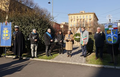 La commemorazione del "Giorno del ricordo" in piazzale Bruni