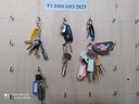 La foto delle chiavi sulla pagina dell'Ufficio oggetti smarriti e rinvenuti