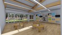 Scuola innovativa, scuola infanzia - rendering