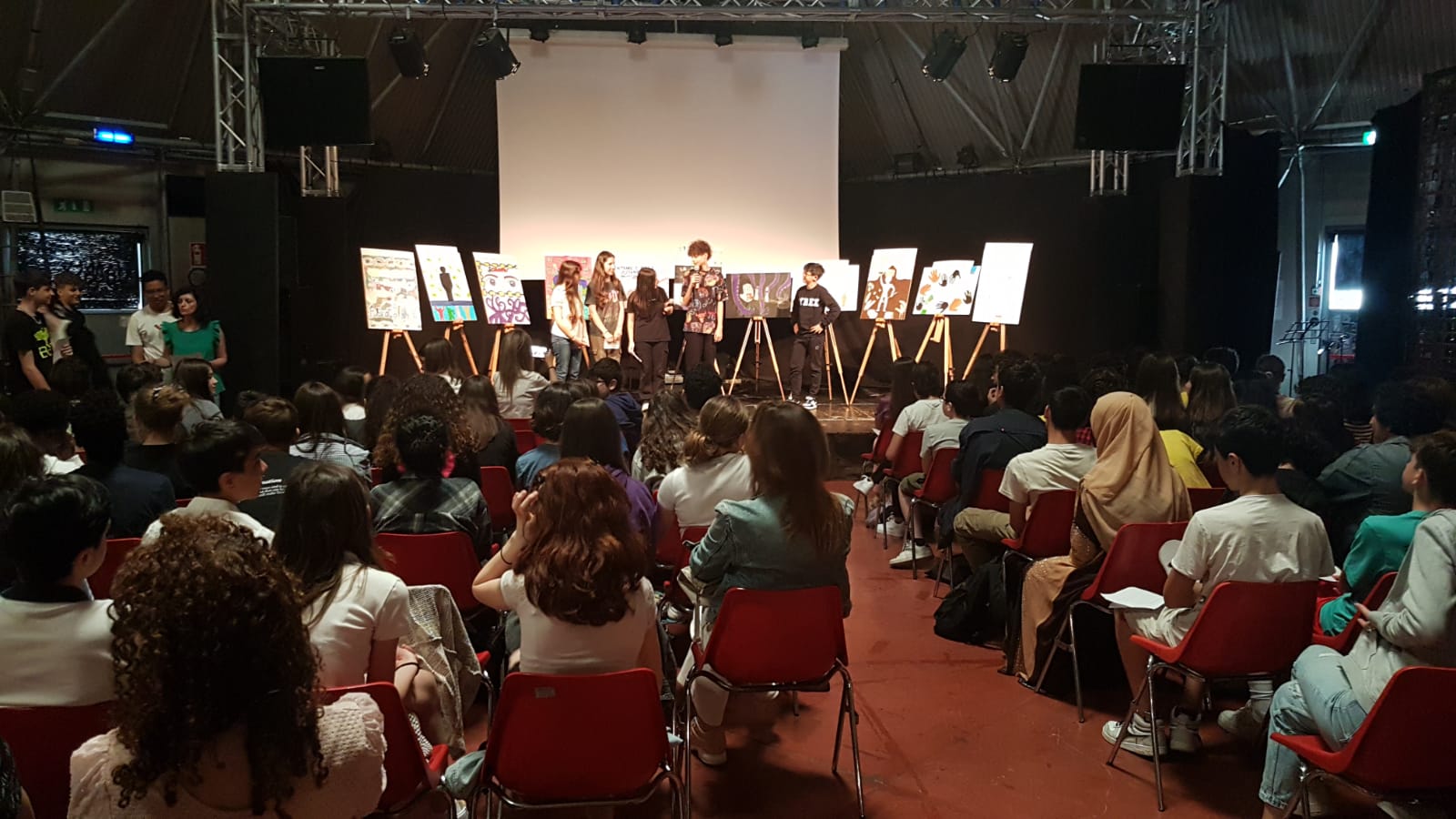 A scuola di legalità, un momento dell'incontro alla Tenda