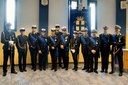 Un momento della cerimonia per il 163esimo anniversario della Polizia locale di Modena