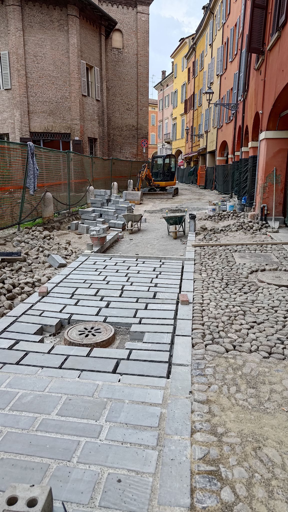 Il cantiere di via San Giacomo