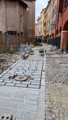 Il cantiere di via San Giacomo