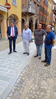 Il sindaco e i tecnici in via San Giacomo
