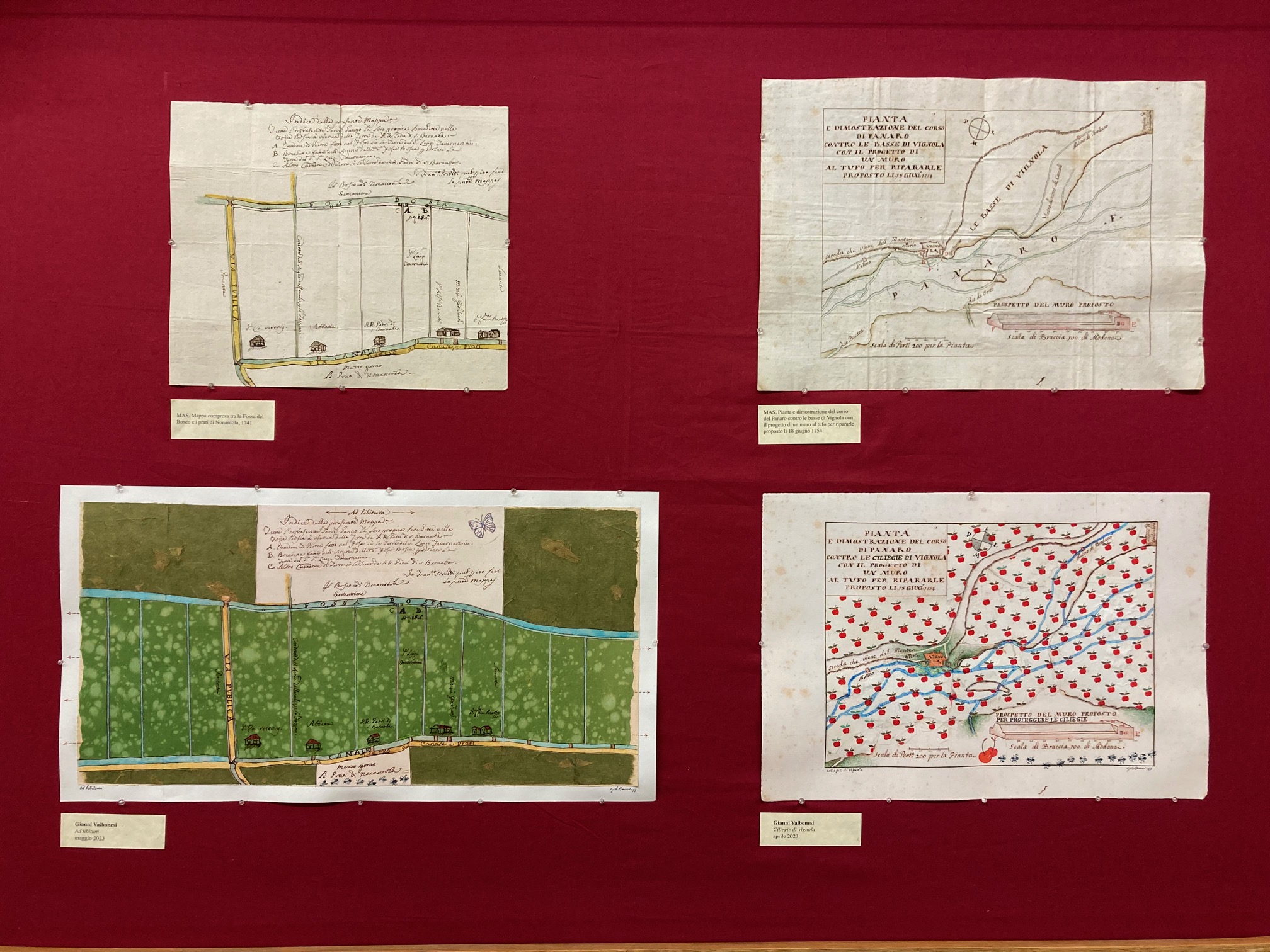 Alcune delle opere in mostra