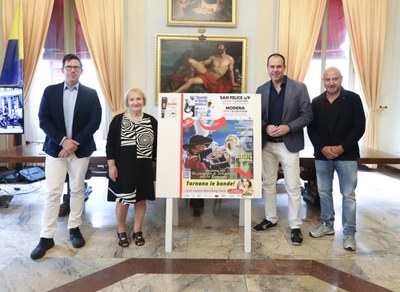 marching band, un momento della presentazione 