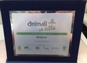 Modena città amica degli animali, la targa