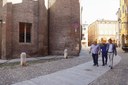 L'assessore Bosi insieme ad alcuni tecnici in via San Giacomo riaperta