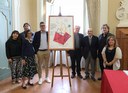 Da sinistra: Milena Ferrari (Piacere Modena), Giovanni Bertugli (dirigente del servizio Turismo del Comune di Modena), Francesca Piccinini (direttrice del Museo civico e responsabile del Coordinamento Unesco), Andrea Bortolamasi (assessore alla Cultura), monsignor Giuliano Gazzetti (vicario generale), Giuliano Barbolini (presidente di ERT), Valter Malosti (direttore di ERT) e Simona Roversi (responsabile Ufficio diocesano Beni culturali)
